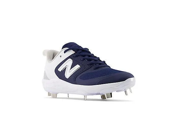New Balance Women's VELO v3 Metal Fastpitch Softball Cleats - Navy with White - SMVELON3 Street Walk