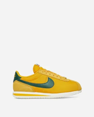 Women's Cortez Textile Sneakers Yellow Ochre / Gorge Green Touch Soft Urban Choice