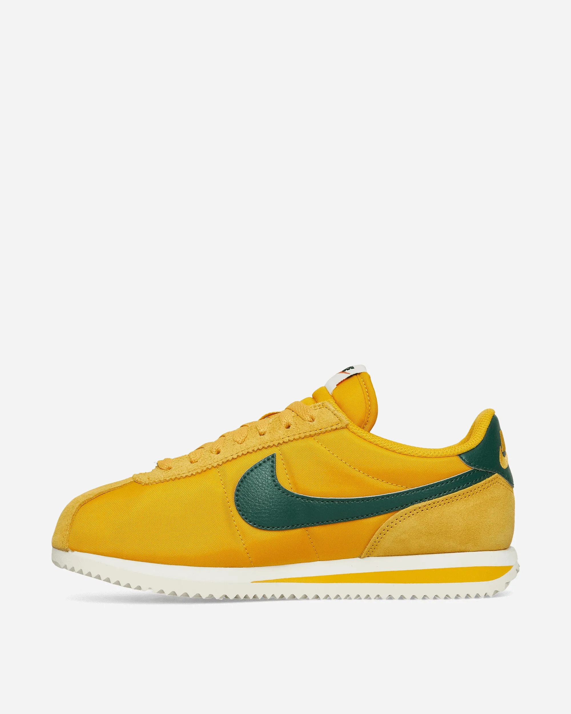 Women's Cortez Textile Sneakers Yellow Ochre / Gorge Green Blossom Lane