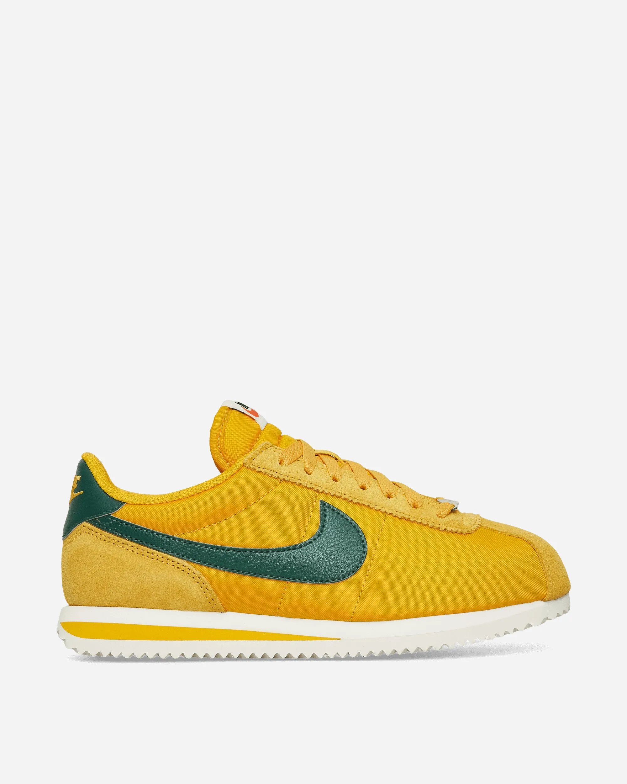 Women's Cortez Textile Sneakers Yellow Ochre / Gorge Green Soft Focus