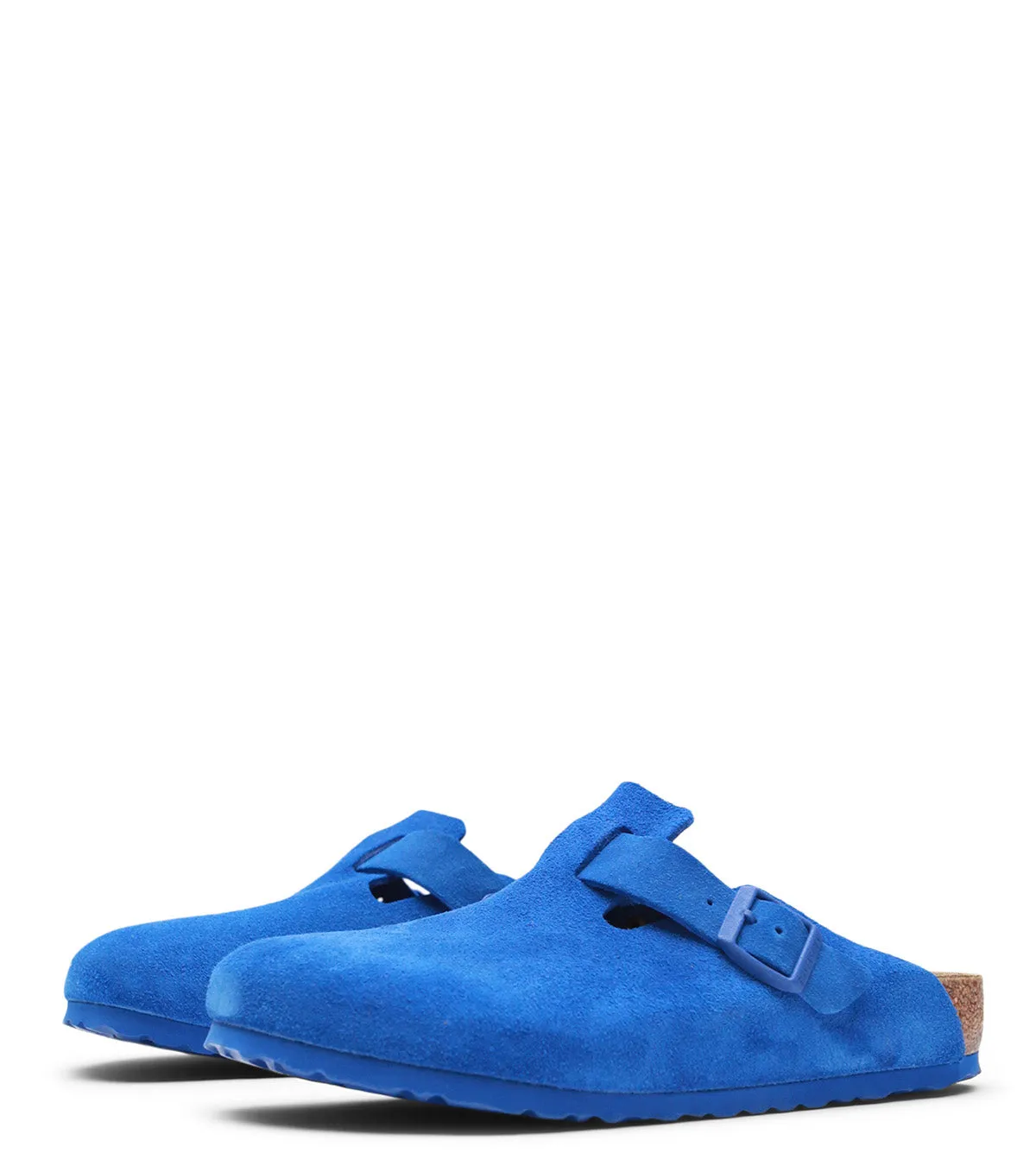 Birkenstock Boston Suede Ultra Blue Secure Grip