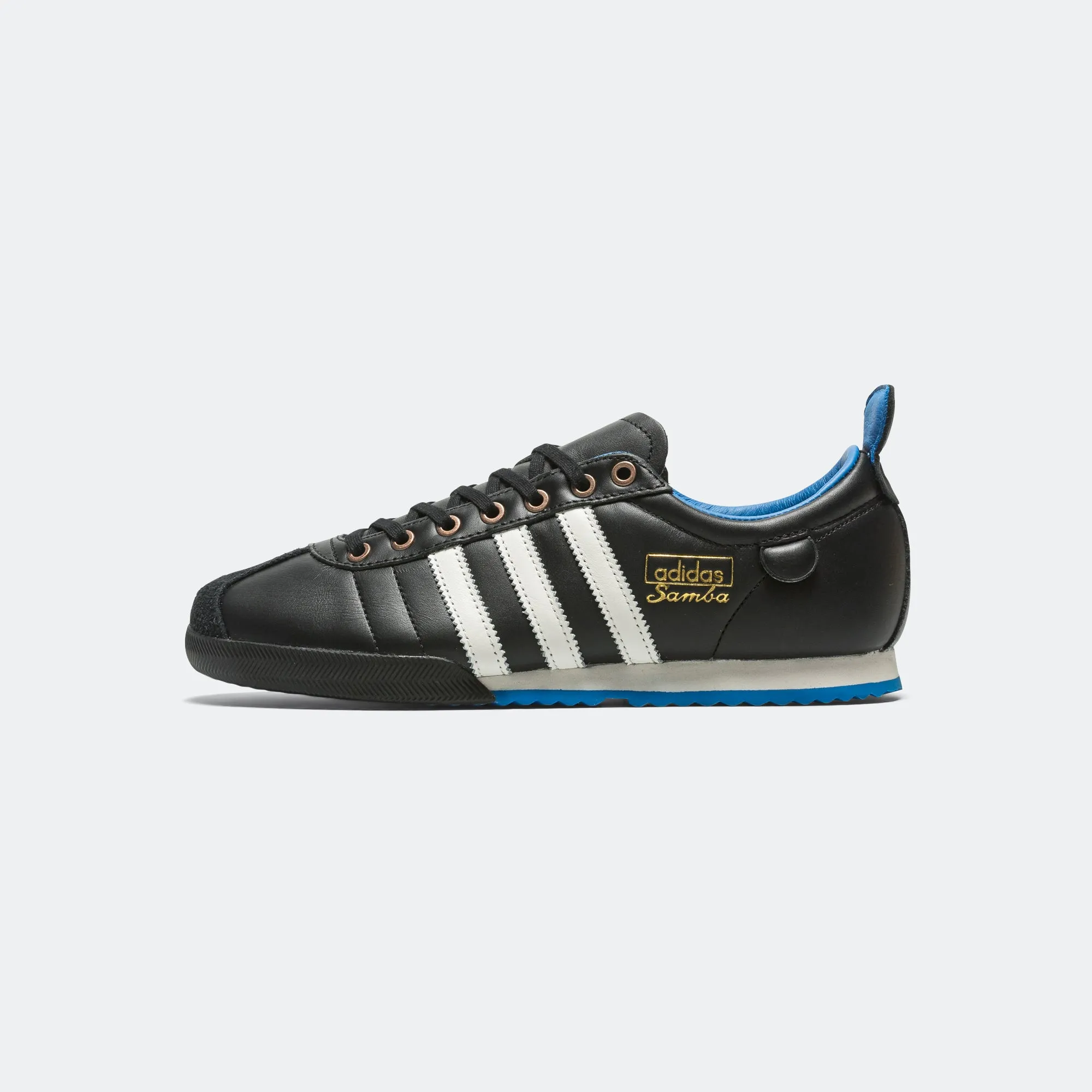Samba '62 - Core Black/Cloud White-Bluebird Layered Midsole Construction Adaptive Motion