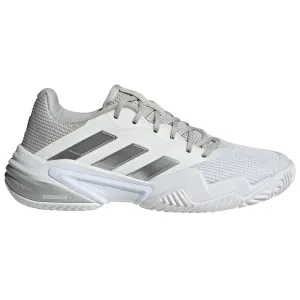 Adidas Barricade 13 Womens Tennis Shoes - Footwear White/Core Black/Grey One Lace Up Design Athletic