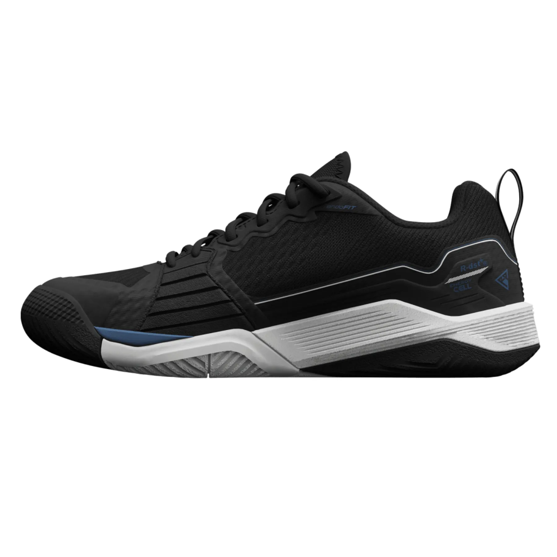 Training Ready Wilson Rush Pro 4.5 Men Tennis Shoes - Black/White/Ensign Blue
