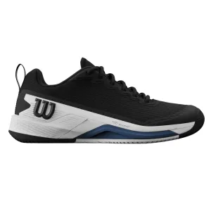 Wilson Rush Pro 4.5 Men Tennis Shoes - Black/White/Ensign Blue Street Look Responsive cushioning