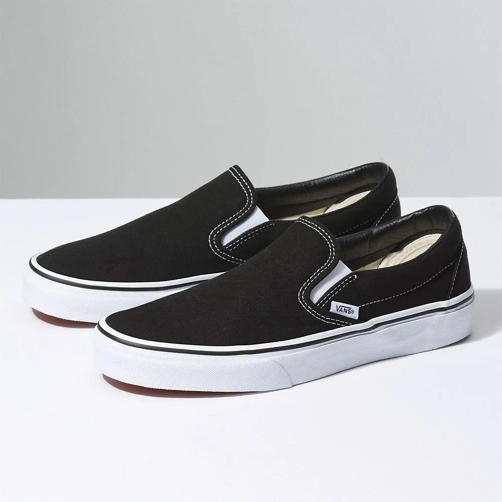 Ultra Pace Vans Unisex Classic Slip On Black Canvas