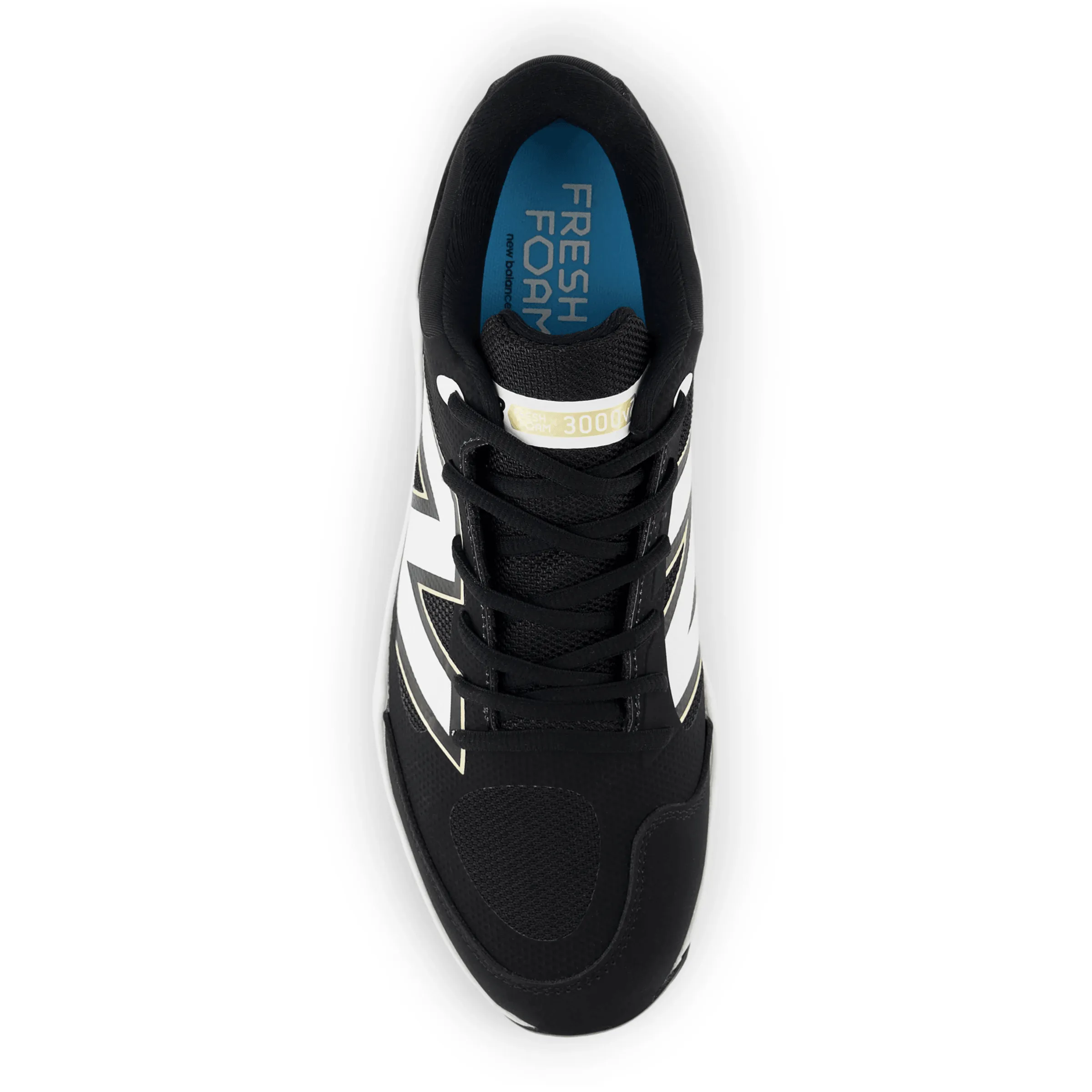 New Balance Men's Fresh Foam 3000 v7 Molded Baseball Cleats - Black - PL3000K7 Supportive Design