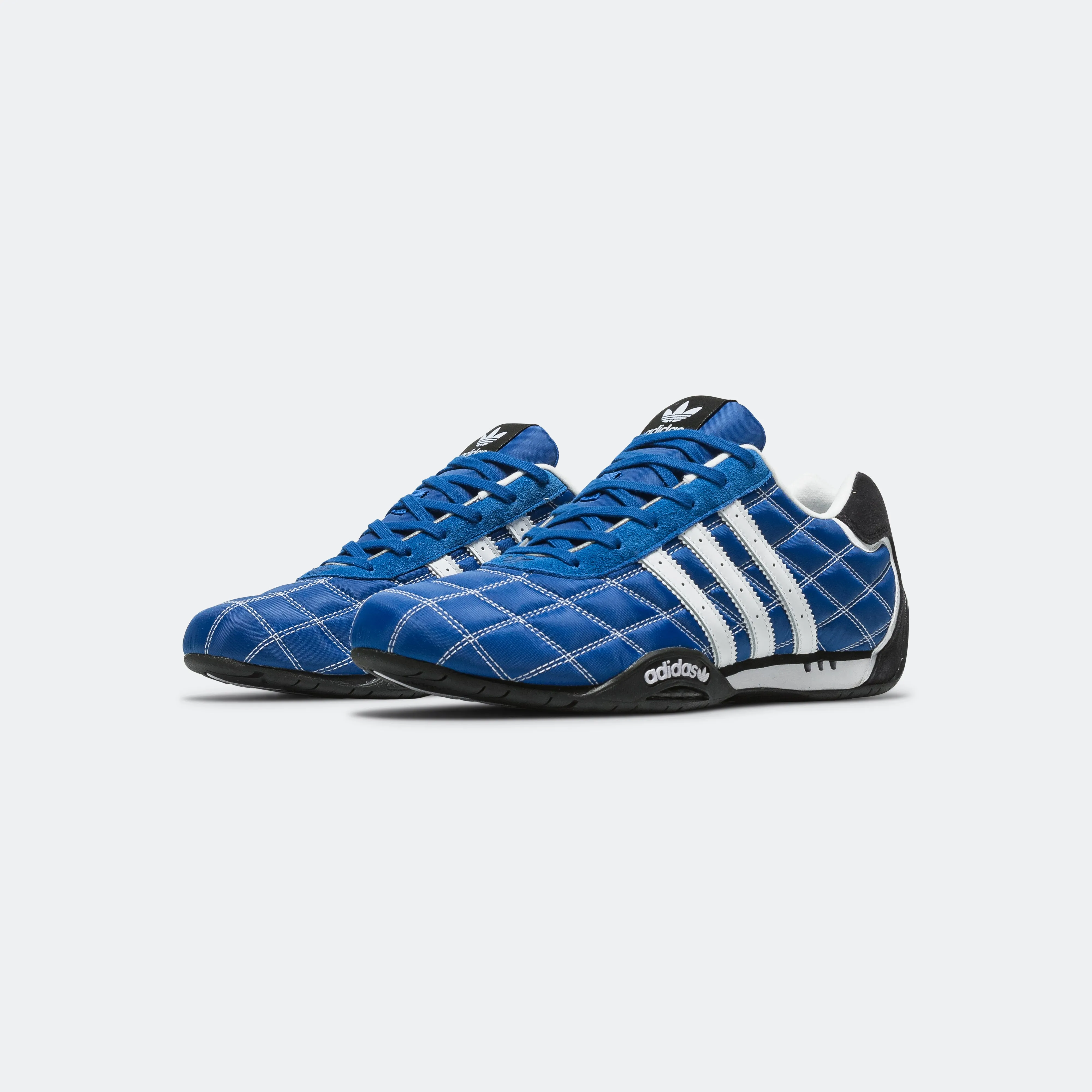 AdiRacer Low - Polar Blue/Footwear White-Core Black Cushioned Footbed Maximum Grip