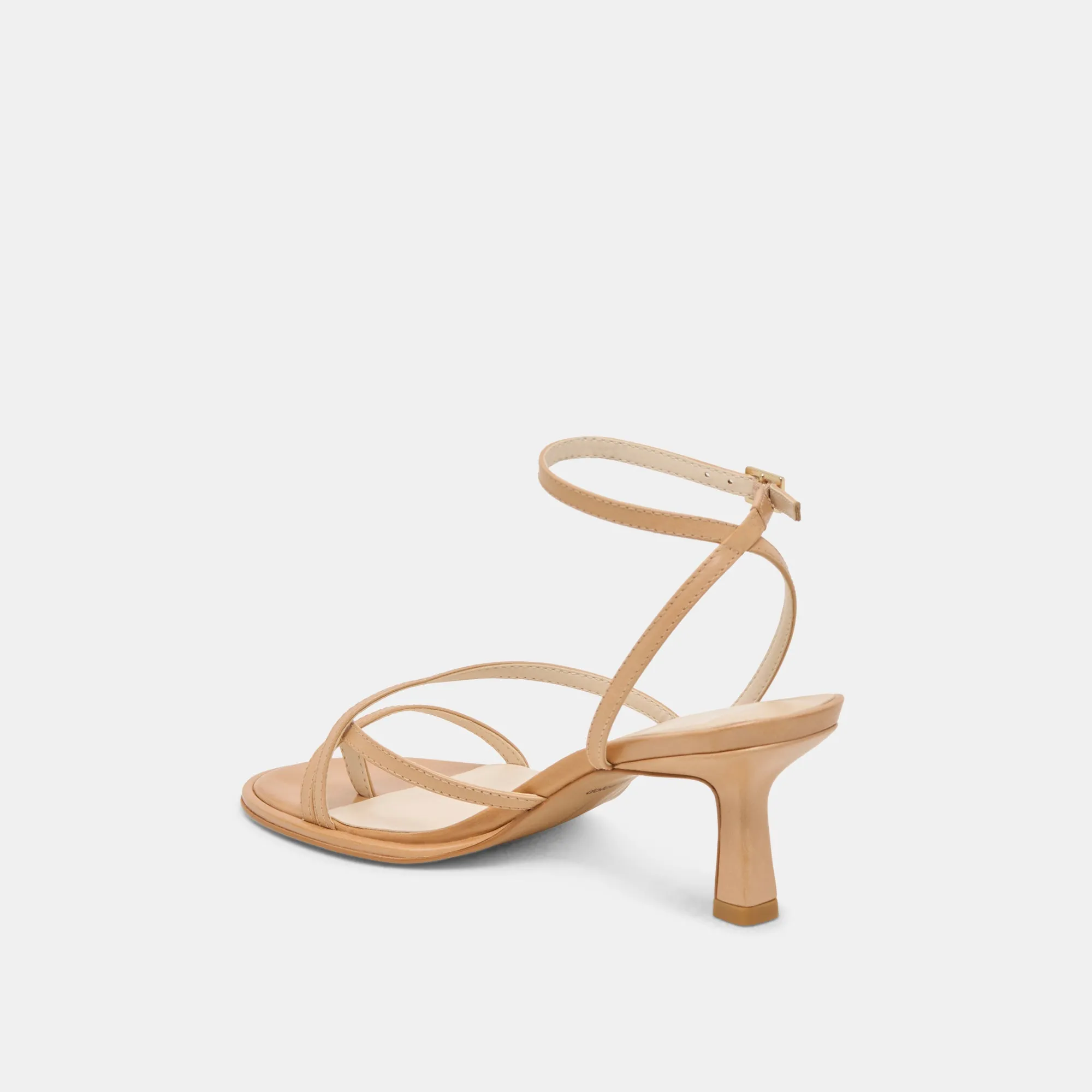Dressy Heels MORAH WIDE HEELS CAFE LEATHER