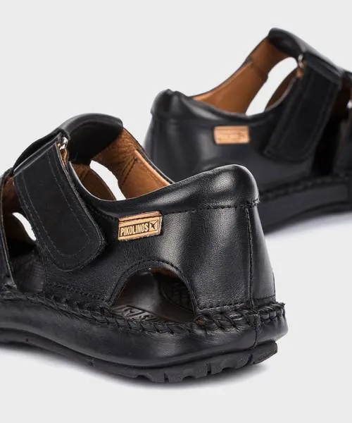 Pikolinos Men's Sandal Tarifa Black Easy Go