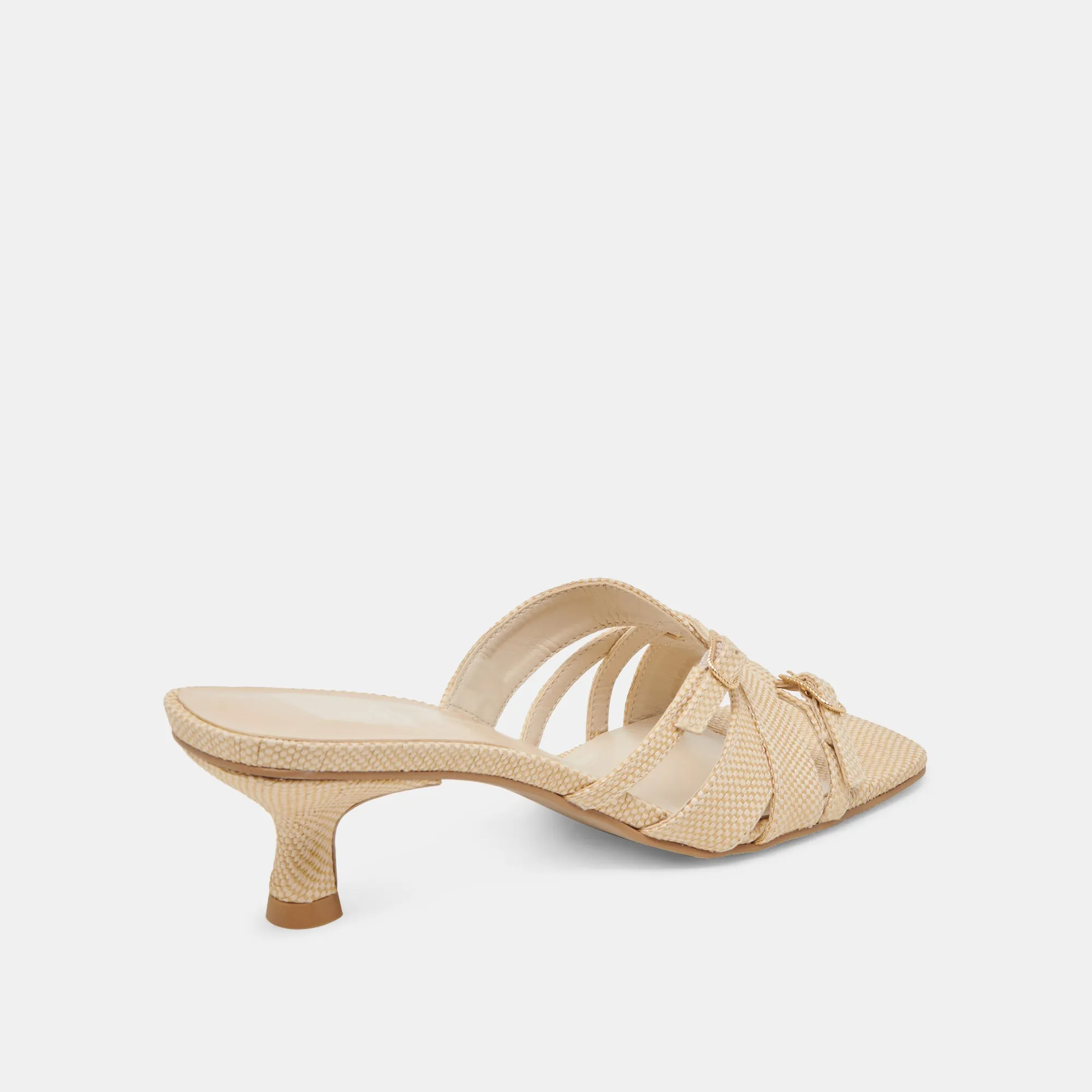 Casual Day Heels Designer Platform Shoes BRYANT HEELS NATURAL WOVEN RAFFIA