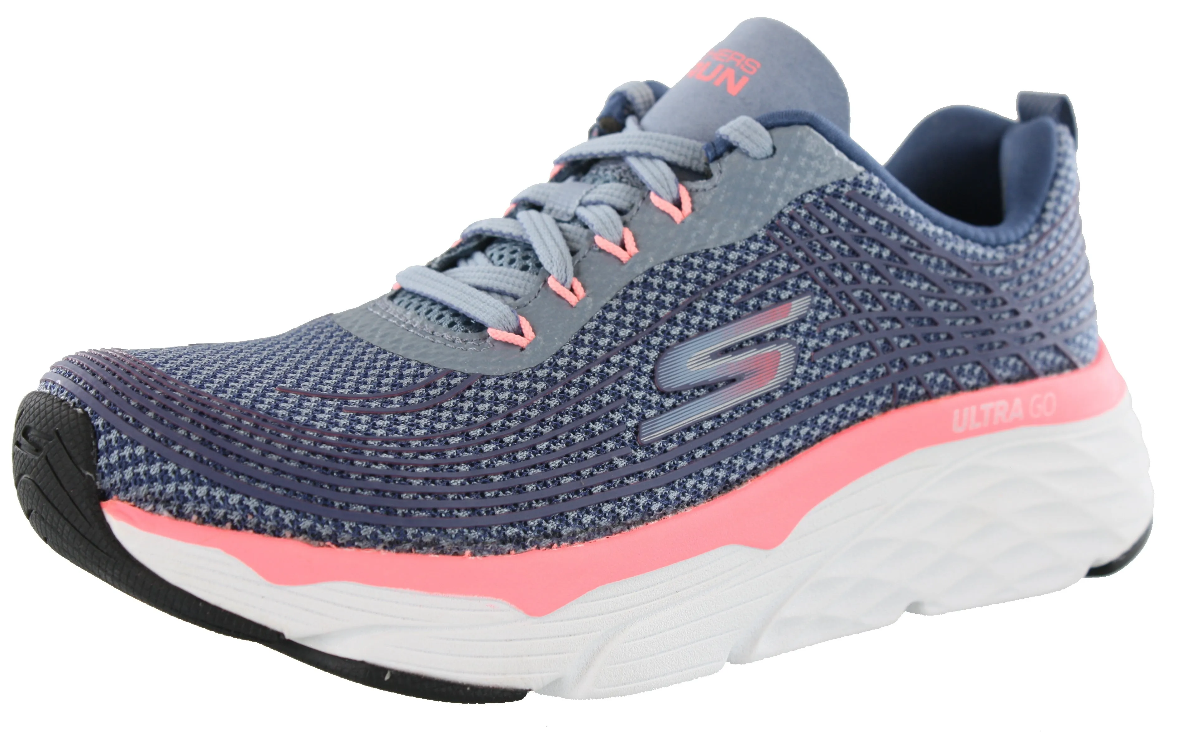 Bright Hike Elastic Lacing Skechers Women's Lightweight Running Shoes Max Cushioning Elite