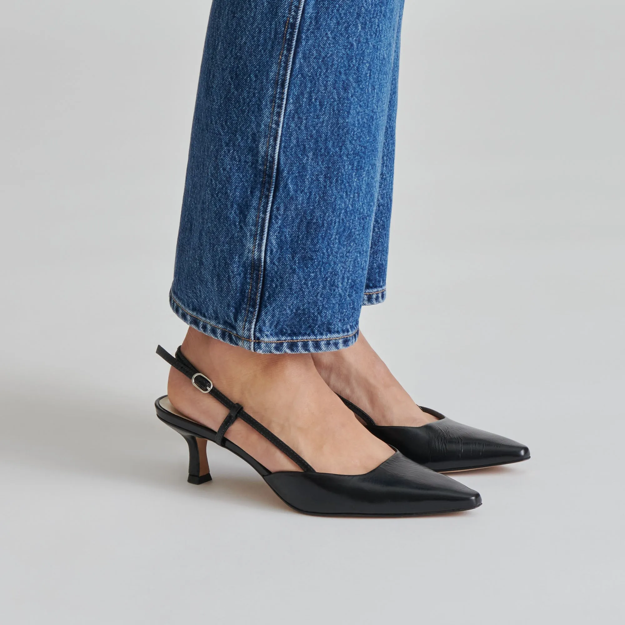 Mesh ODELA HEELS MIDNIGHT CRINKLE PATENT