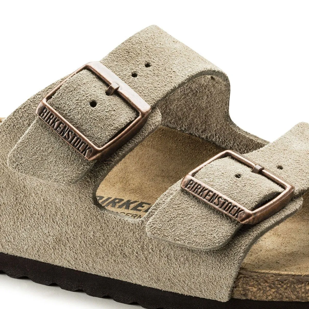 Ergonomic Build Birkenstock Men's Arizona Taupe Suede