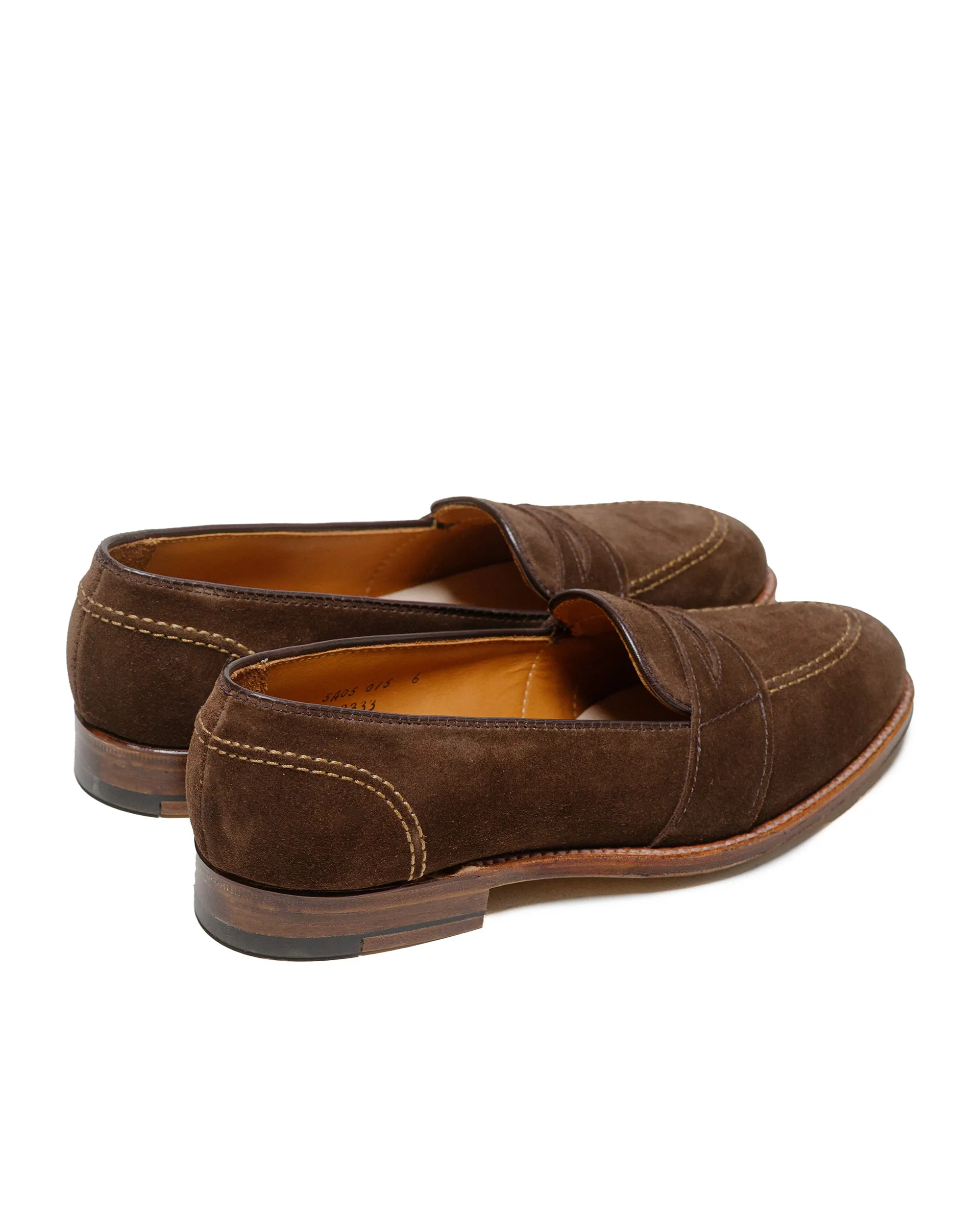 Roll Up Alden Full Strap Loafer Humus Suede 68333