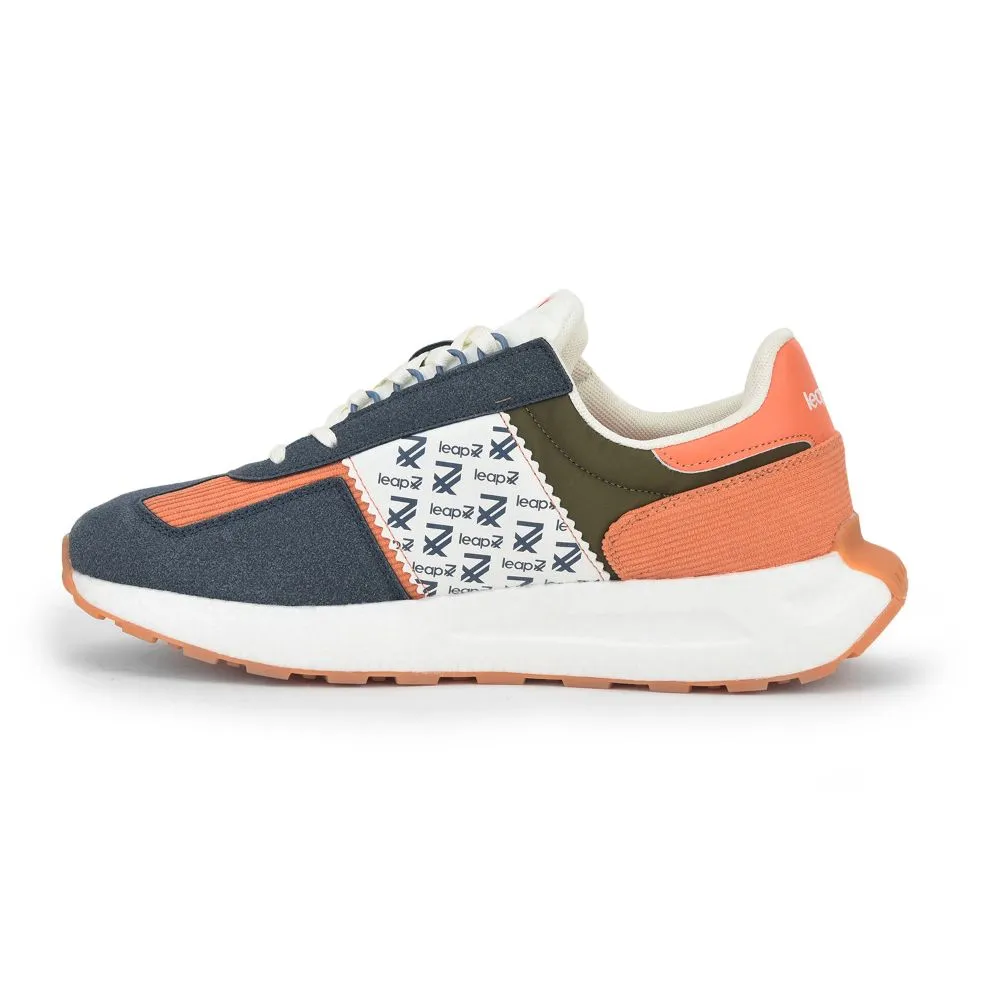 Leap7x Sports Lacing Running Shoes For Men (Blue) XL-TG-01 By Liberty zipper - trimmed - design shoes