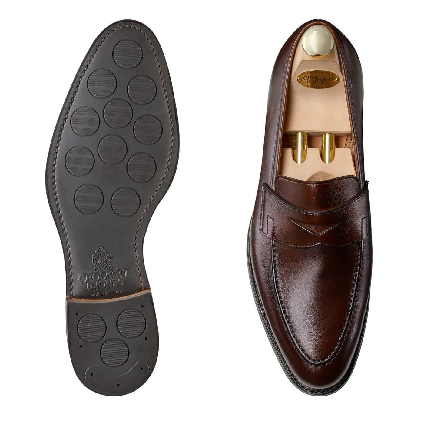 Sydney Dark Brown Burnished Calf (City Sole) Flexible Walk