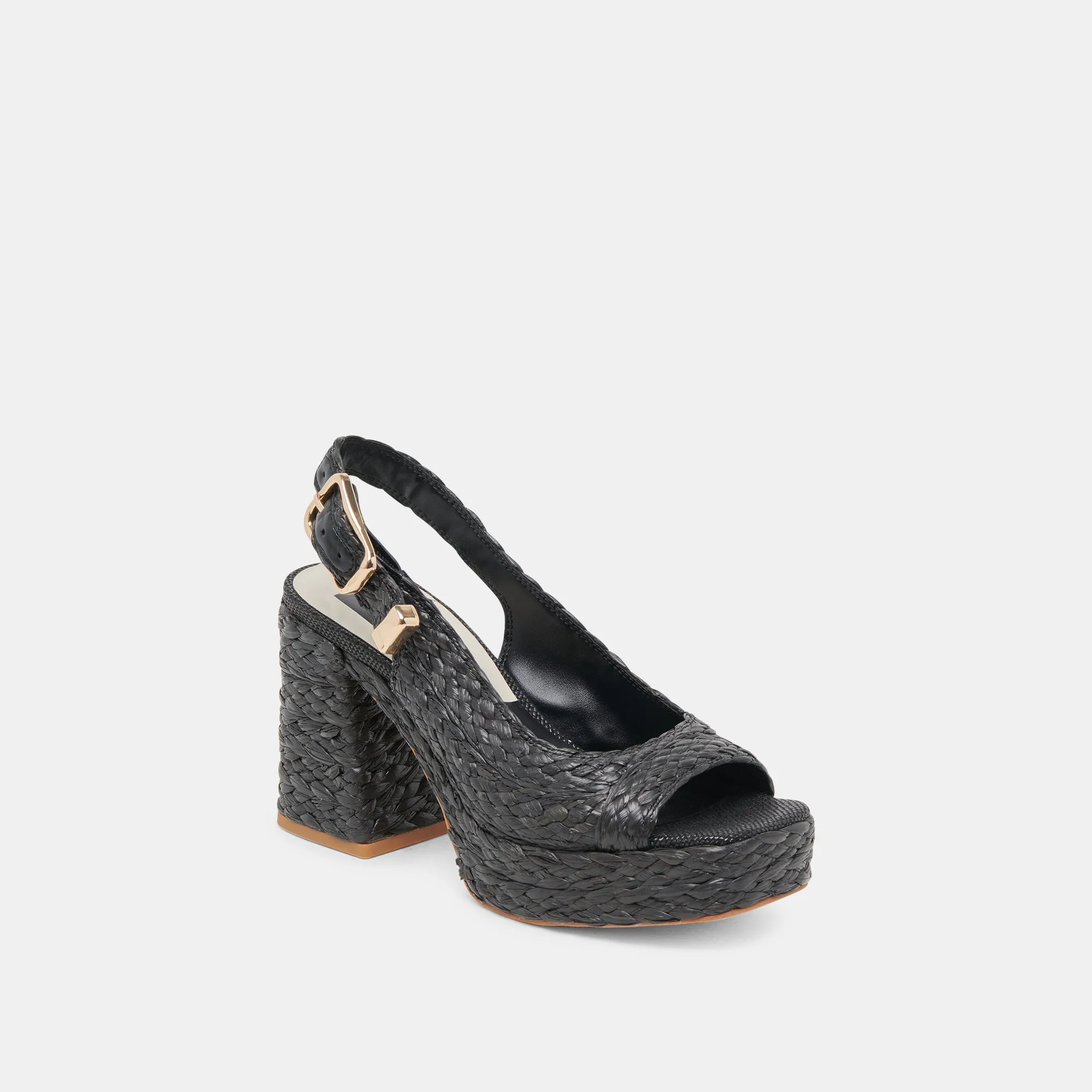 FLORES HEELS ONYX RAFFIA Pink Stiletto Heels