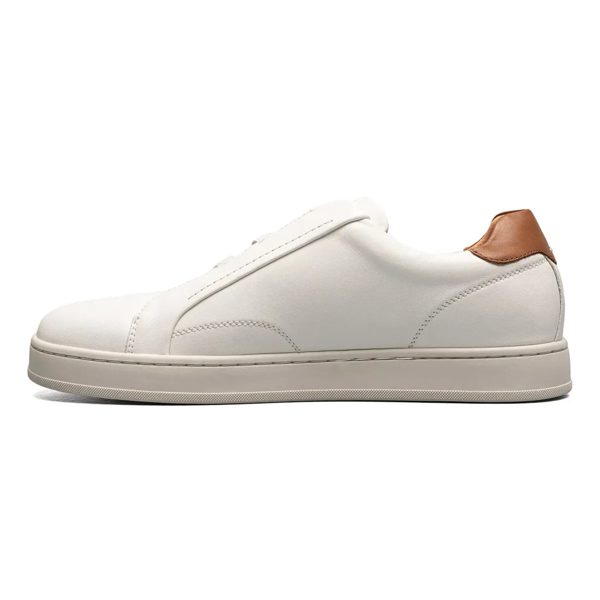 Low Effort Long Travel Florsheim Men's Monopoli Elastic Lace Off-White/Cognac