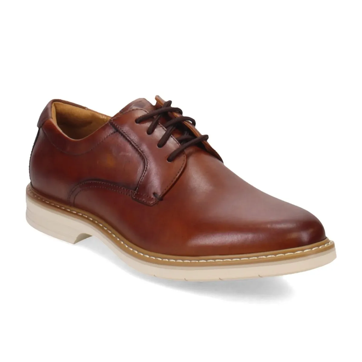 music fest Bright Accents Florsheim Men's Norwalk Plain Toe Oxford Cognac