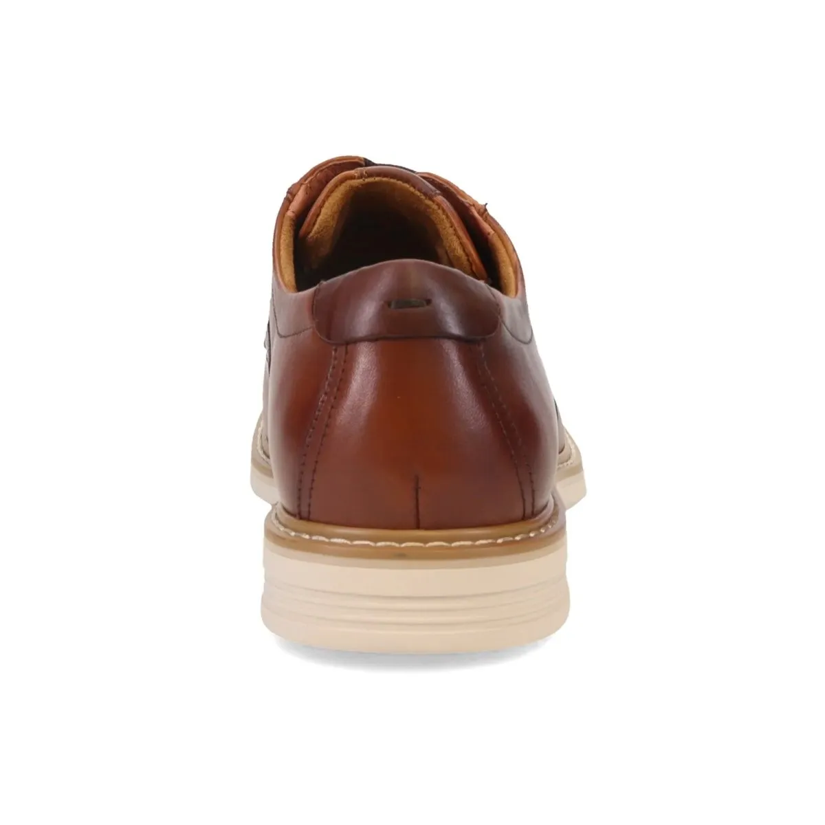 Florsheim Men's Norwalk Plain Toe Oxford Cognac Bold Detail Indoor style