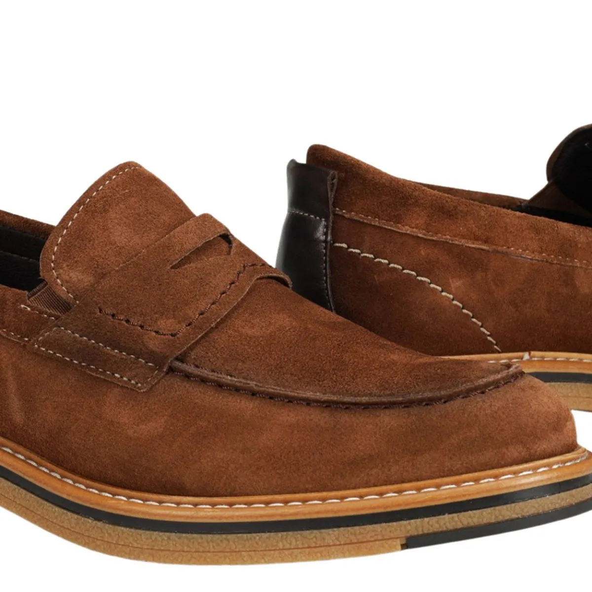 City Wear Flat Comfort Fluchos Men's Kasper Afelpado Antilope Brown Suede