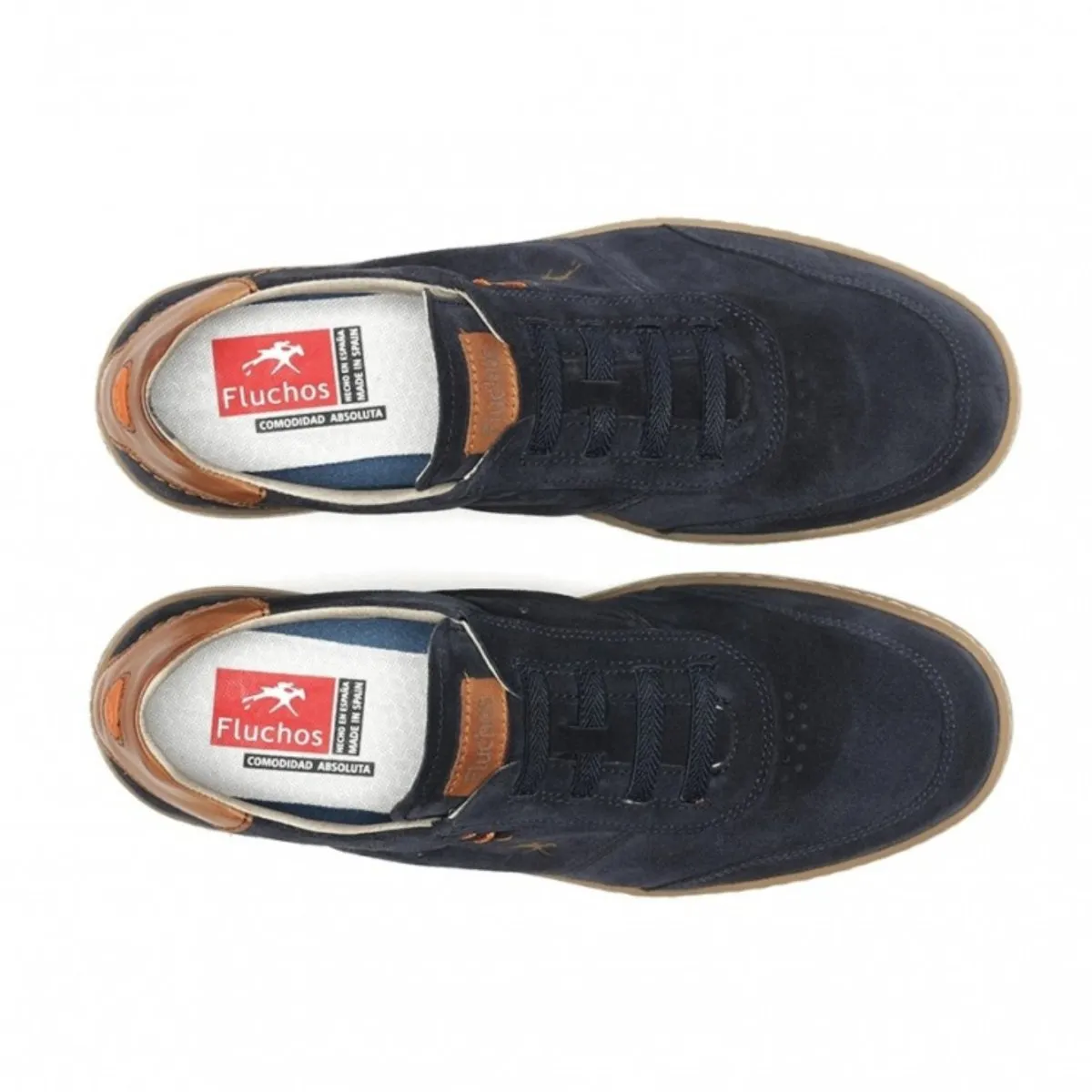 Fluchos Men's Leo Vitellini Marino Nubuck Harbor Walk
