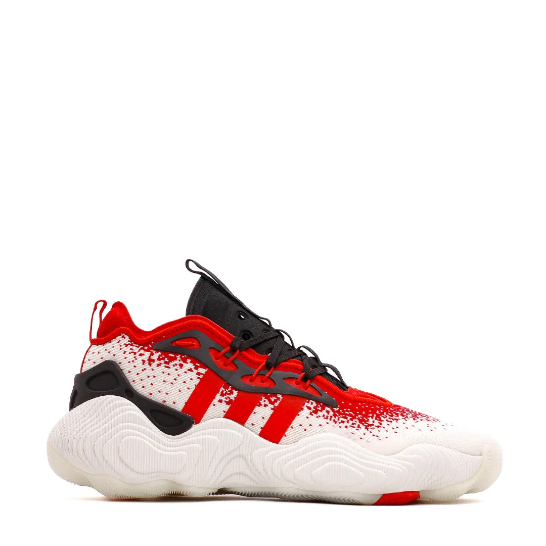 Compression Molded Responsiveness Arch Stabilization System Adidas Basketball Men Trae Young 3 White Red IE2704