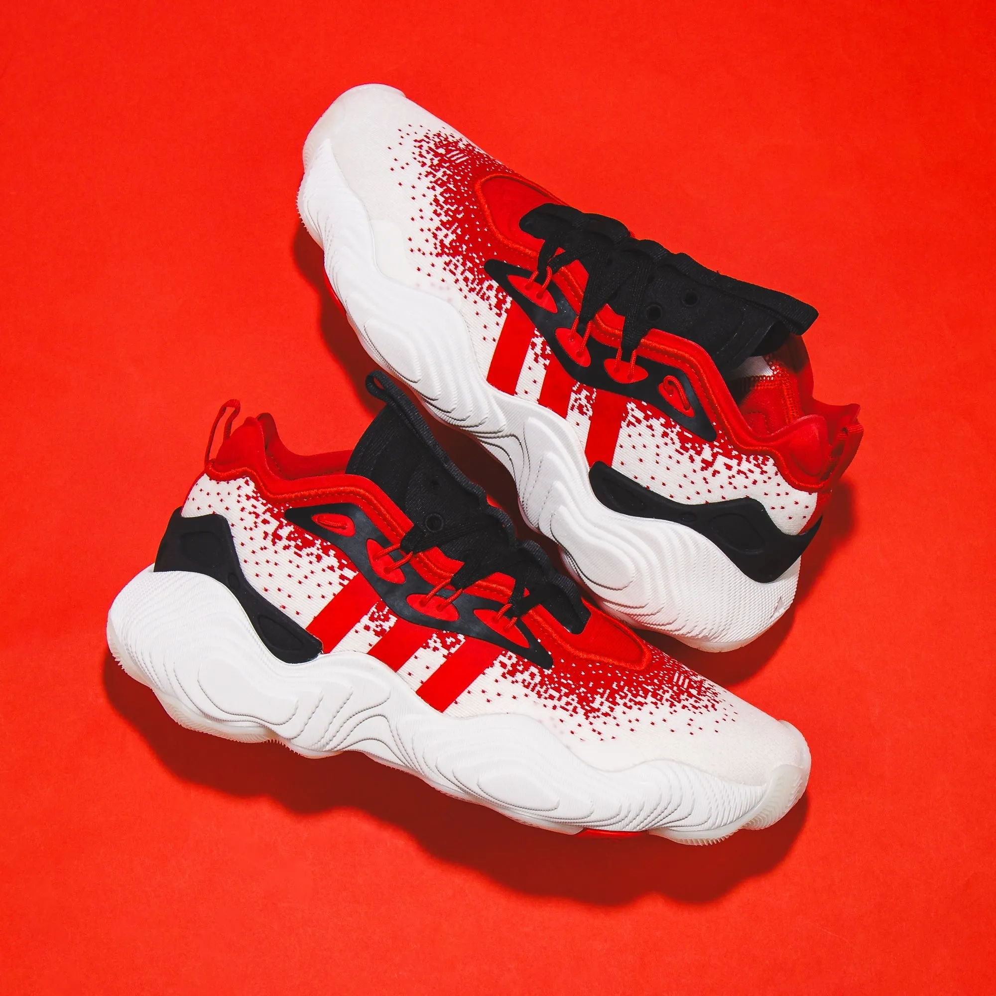 Adidas Basketball Men Trae Young 3 White Red IE2704 Agility Boost Reliable Footwear