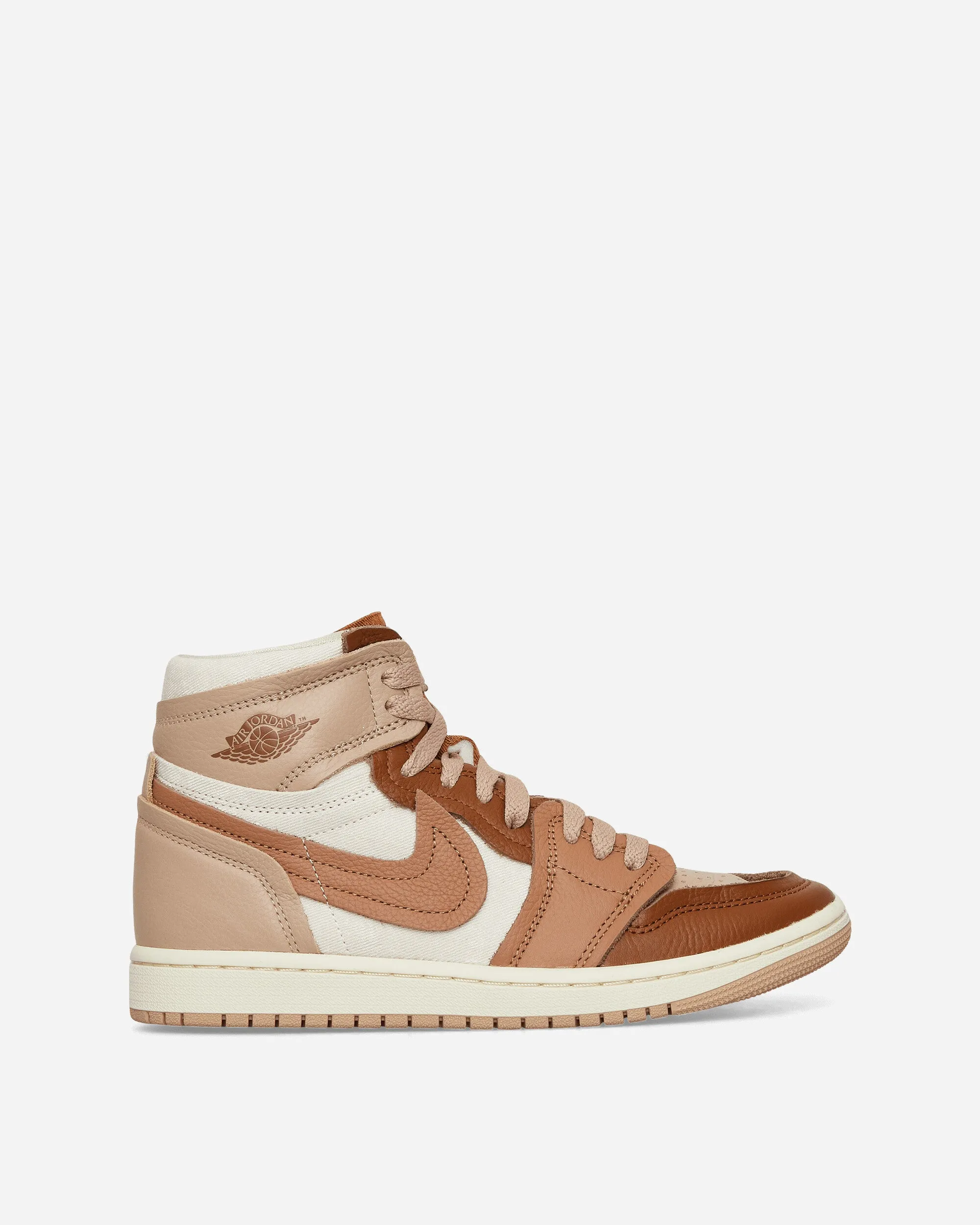 Bounce Hike Women's Air Jordan 1 High Method of Make Sneakers Legend Mid Brown