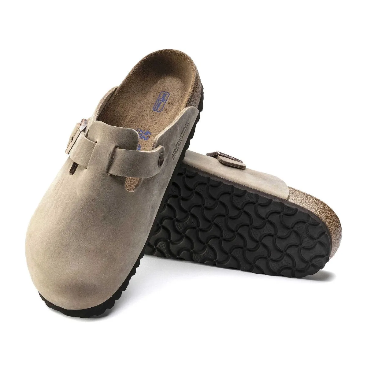 Active Lifestyle Birkenstock Men's Boston SOFT Footbed Tobacco Oiled