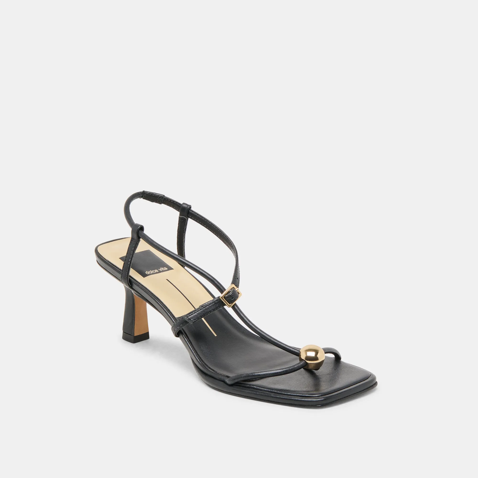 Fashion Footwear Occasion Shoes MYLEE HEELS BLACK LEATHER