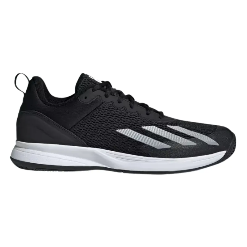 Padded collar Adidas Courtflash Speed Tennis Shoes - Core Black / Cloud White / Core Black