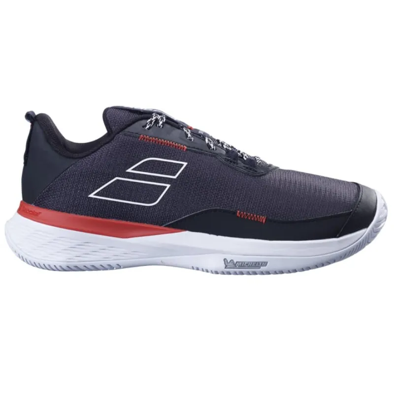 Workout Ready Babolat SPX Evo All Court Men Tennis Shoes -  Black/Fiesta Red
