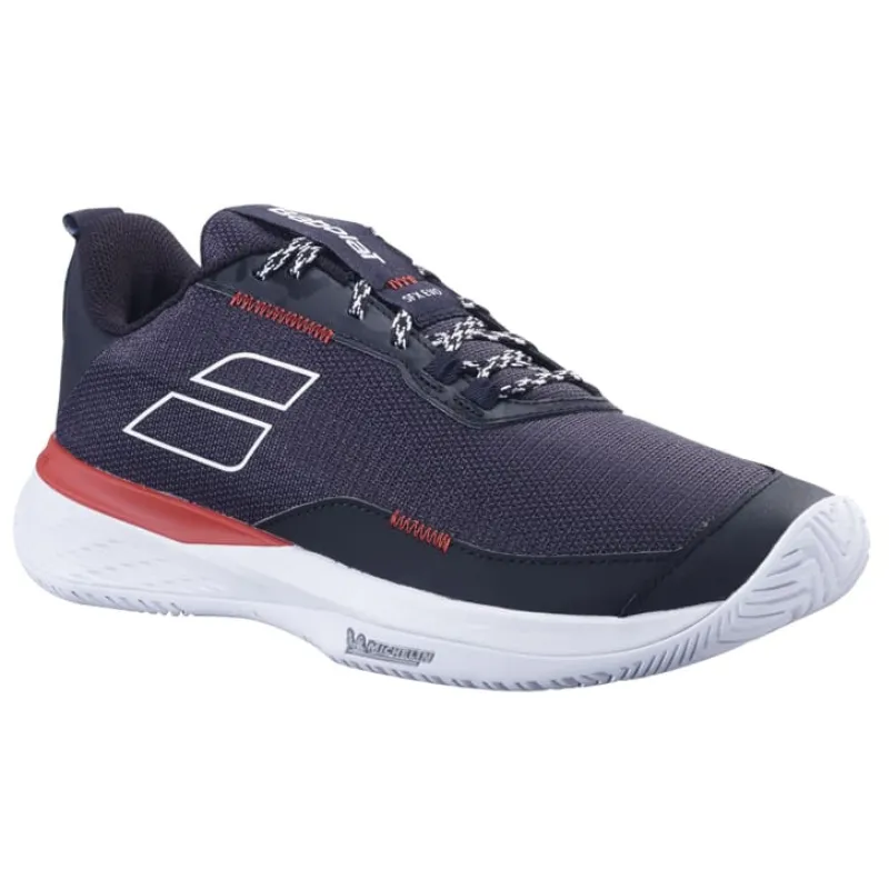 Babolat SPX Evo All Court Men Tennis Shoes -  Black/Fiesta Red Sport Utility Easy To Clean