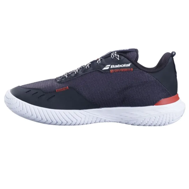 Foam Midsole Impact Absorb Babolat SPX Evo All Court Men Tennis Shoes -  Black/Fiesta Red