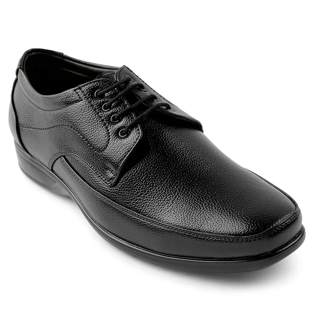 Fortune Black Lacing Formal Derby Shoes For Men HML-5E By Liberty Clean Aesthetic Fashion Update
