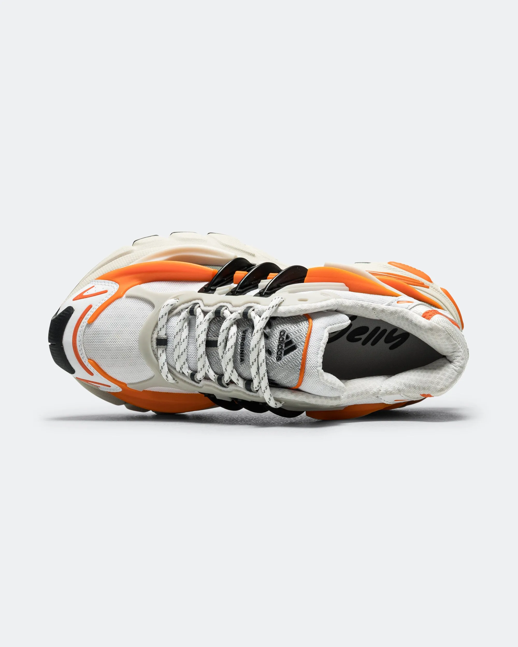 Virginia Adistar Jellyfish by Pharrell - Focus Olive/Core Black-Orange Reinforced Stitching Eco Performance