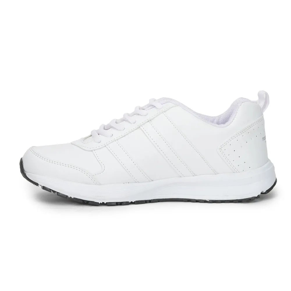 color - yellow adult use Force 10 By Liberty FORCE-8 Sports Lace Up Running Shoes Men - WHITE