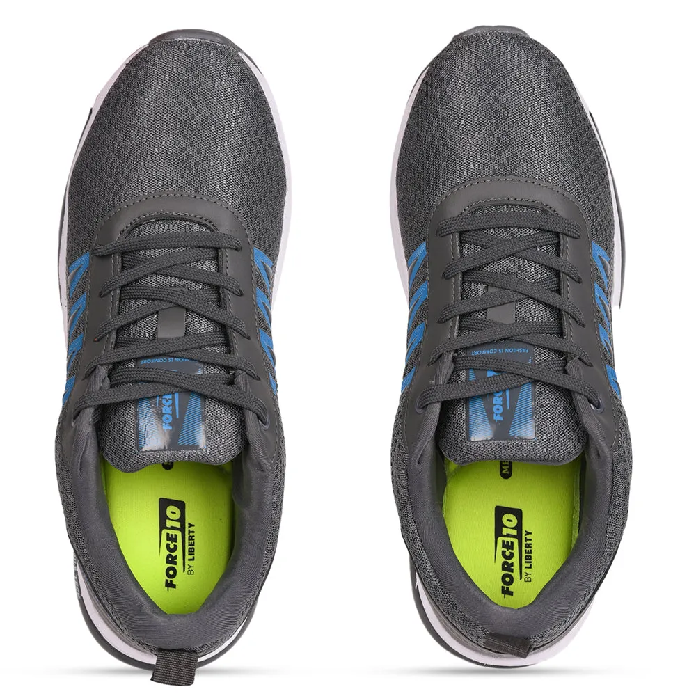 HeelSupport Matte - finish Force 10 Men Grey Sports Running Shoes(GOLFER)