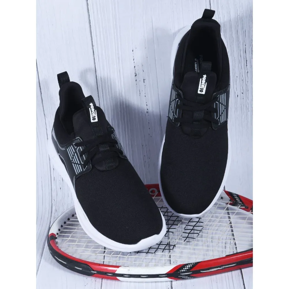 Force 10 Sports Lacing Shoe For Men (Black) CASEW-E By Liberty high - performance Marathon - running
