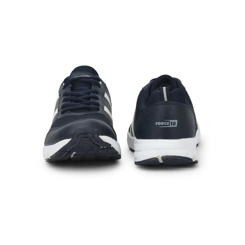 Force 10 Sports Lacing Shoes For Men (N.Blue) LB46-SNE By Liberty Training Friendly veteran running shoes
