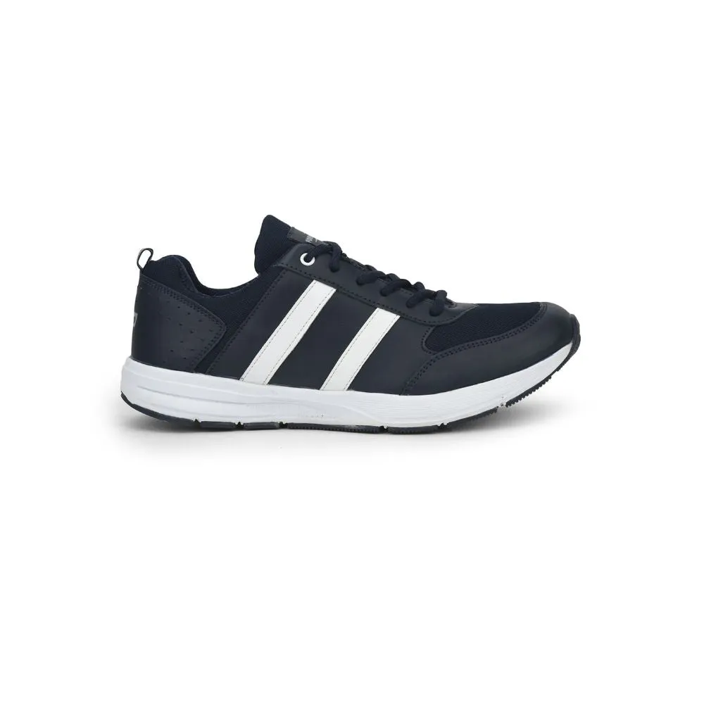 running in a fixed bridge area shoes Force 10 Sports Lacing Shoes For Men (N.Blue) LB46-SNE By Liberty