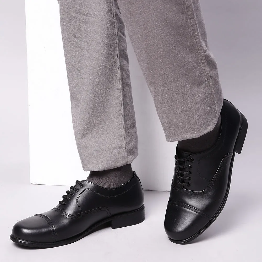 Two Tone Oxfords Fortune Black Classic Oxford Shoes For Men 7168-03 By Liberty