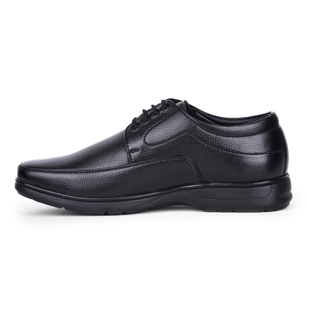 Step Ready Shoes Fortune Black Formal Lacing Derby Shoes For Men HOL-131E By Liberty