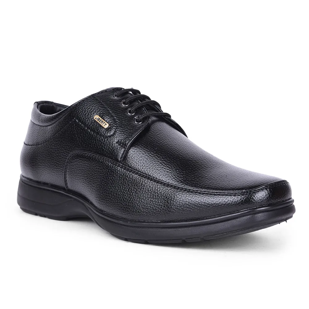 Smooth Step Experience Fortune Black Formal Lacing Derby Shoes For Men HOL-131E By Liberty