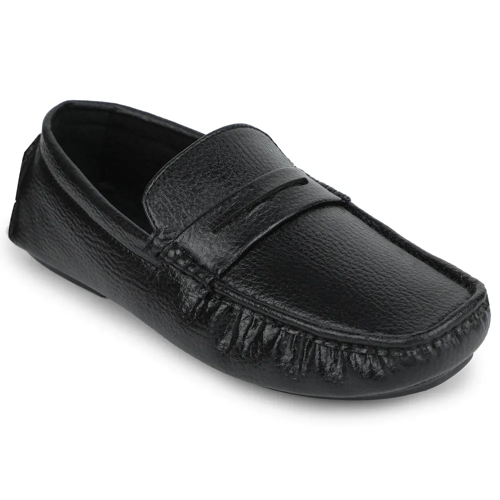 Fortune Black Formal Loafers For Men CLASSIK-2E By Liberty Event Walk