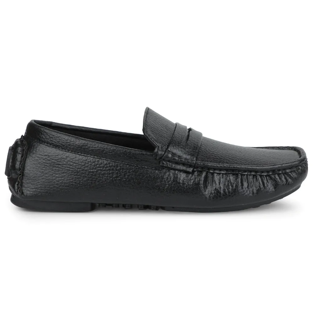 Fashionable Choice Fortune Black Formal Loafers For Men CLASSIK-2E By Liberty