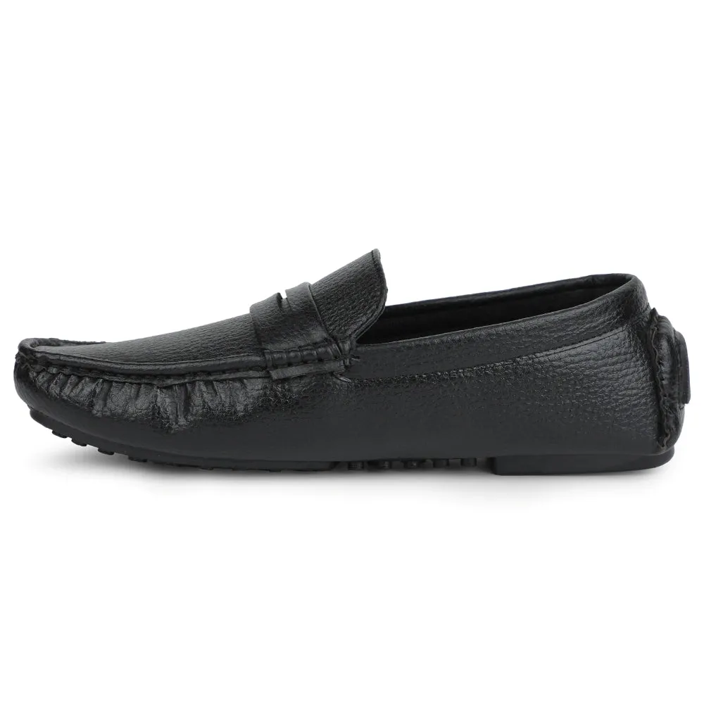 Fortune Black Formal Loafers For Men CLASSIK-2E By Liberty Bold Breeze Comfortable Movement