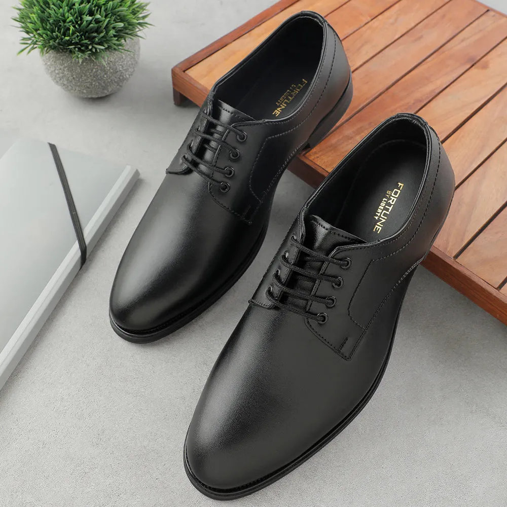 Modern Twist Fortune Black Lacing Formal Oxford Shoes For Men HML-11E By Liberty